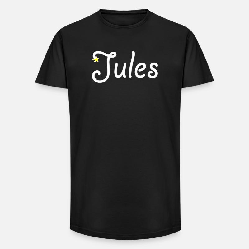 Jules - Long Fit Männer T-Shirt - Schwarz