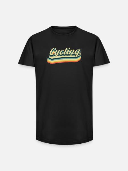 Cycling - Bicycle - Long Fit Men's T-Shirt - black