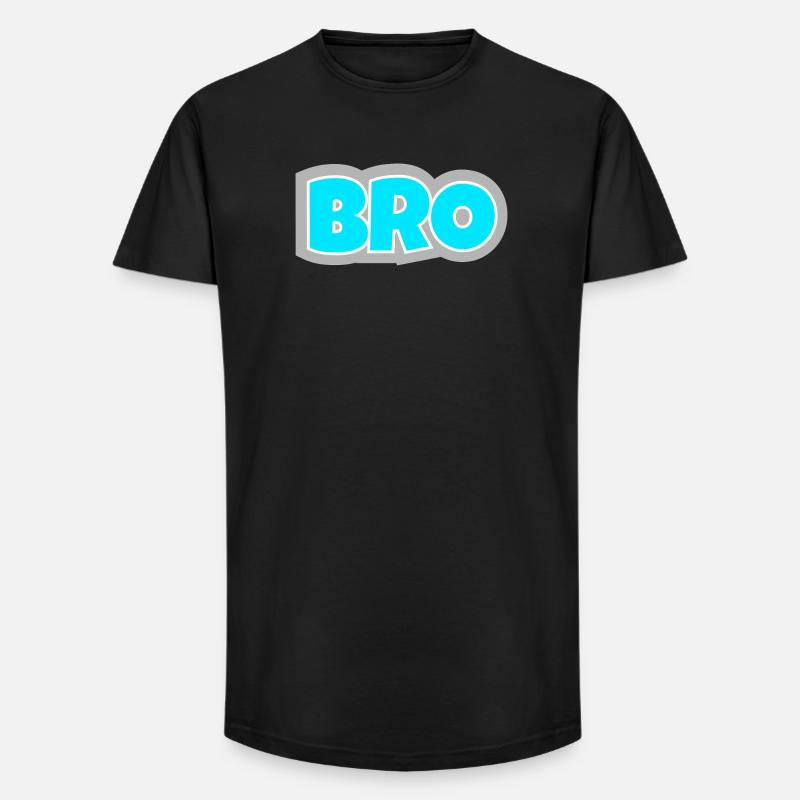 BRO - das Statement für echte Freundschaft-Vibes. - Long Fit Männer T-Shirt - Schwarz