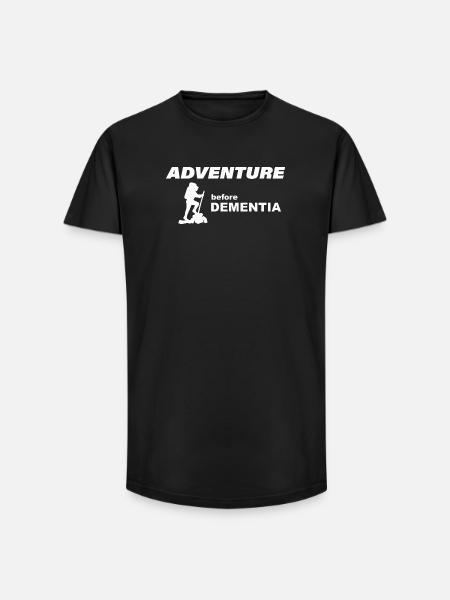 CLIMBING ADVENTURE - Long Fit Men's T-Shirt - black