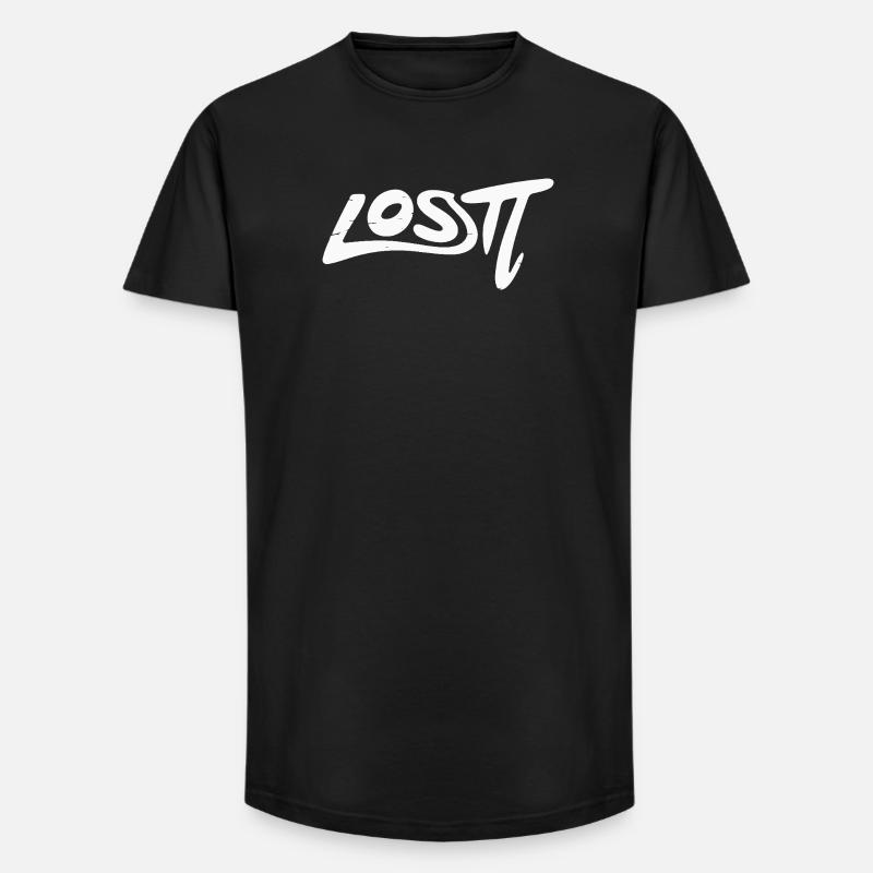 Verlorenes Graffiti-Wortzeichen - Long Fit Männer T-Shirt - Schwarz