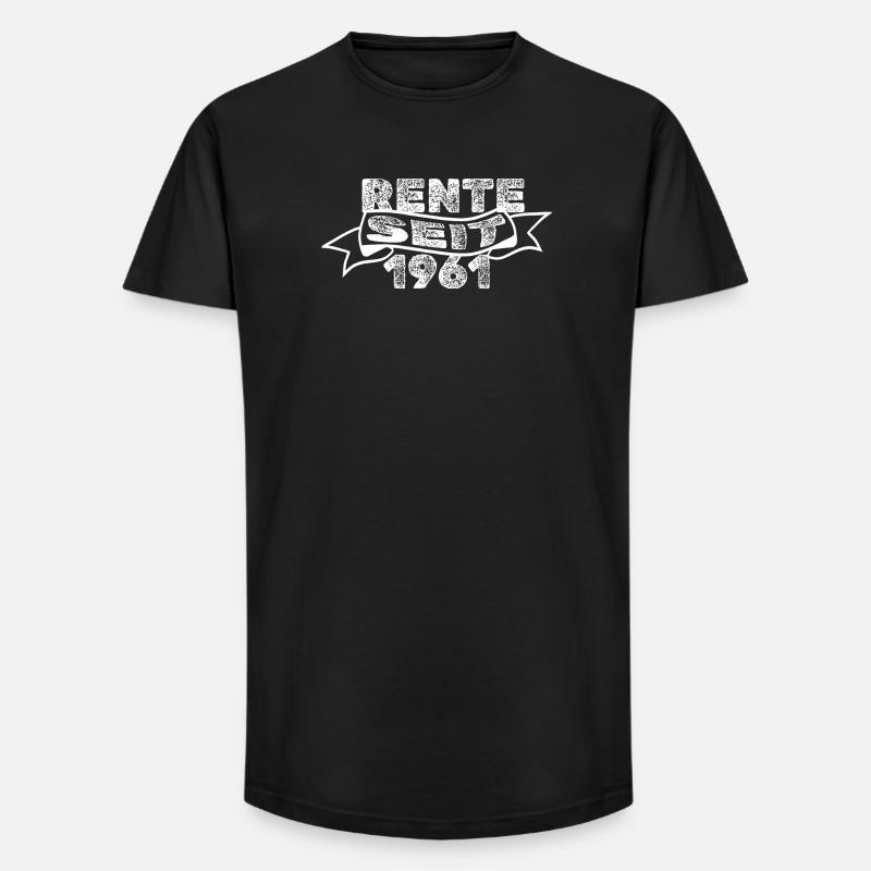 Rentner 1961 - Long Fit Männer T-Shirt - Schwarz
