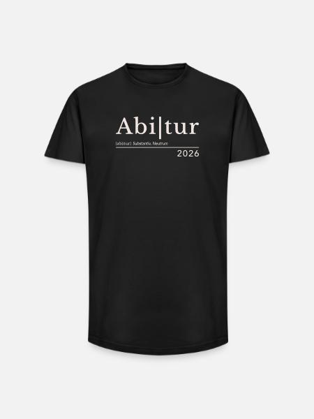 Abitur 2026 - Long Fit Männer T-Shirt - Schwarz