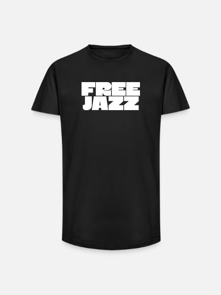 Free Jazz bold logo - Long Fit Men's T-Shirt - black