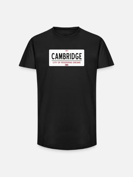 Cambridge town sign - Long Fit Men's T-Shirt - black