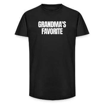 Favorite Grandchild Funny I'm Grandma's Favorite - Long Fit Men's T-Shirt - black - Front - AI Model Male 185 light (185cm)