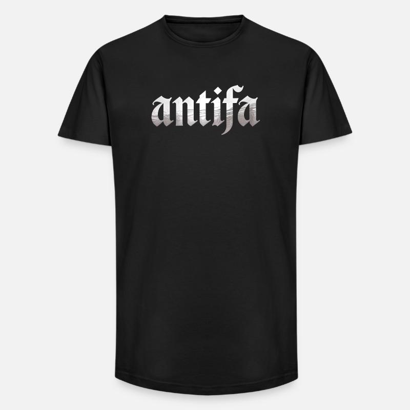 Antifa – Antifaschistisches Merch - Long Fit Männer T-Shirt - Schwarz