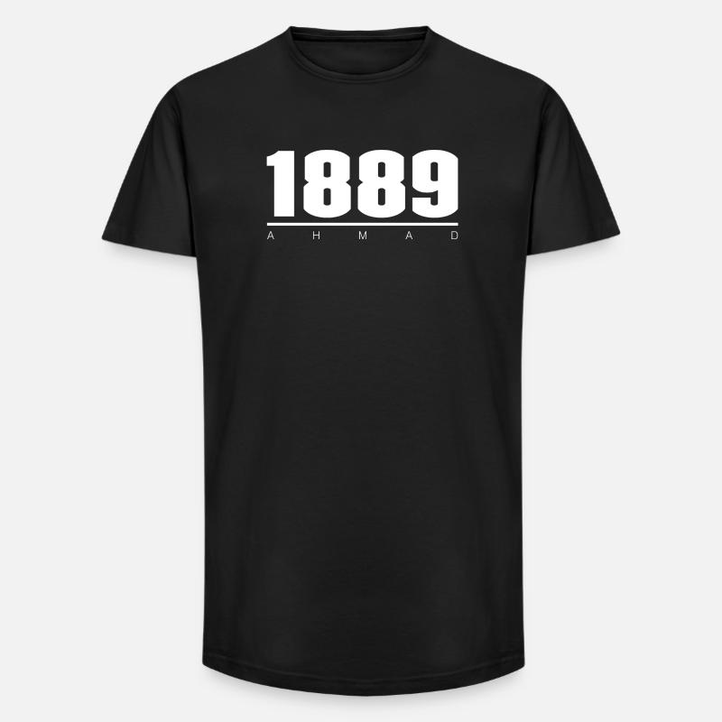 1889 - Long Fit Men's T-Shirt - black