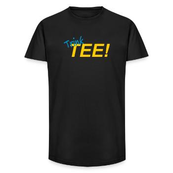BUVEZ DU THÉ ! - T-shirt coupe longue homme - noir - Devant - AI Model Male 185 light (185cm)