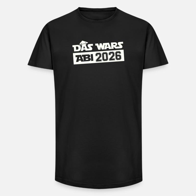 DAS WARS Abi 2026 - Long Fit Männer T-Shirt - Schwarz