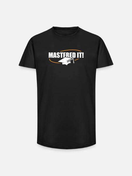 Master 2026 Diplôme - T-shirt coupe longue homme - noir