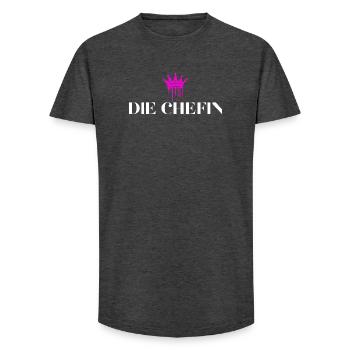 Die Chefin Krone Chefin Geschenke - Long Fit Männer T-Shirt - Anthrazit - Vorne - AI Model Male 185 light (185cm)