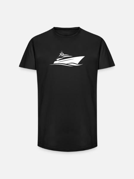 Yacht - Long Fit Männer T-Shirt - Schwarz