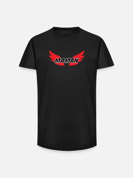 Maman d'Amour - Mother's Day - Long Fit Men's T-Shirt - black