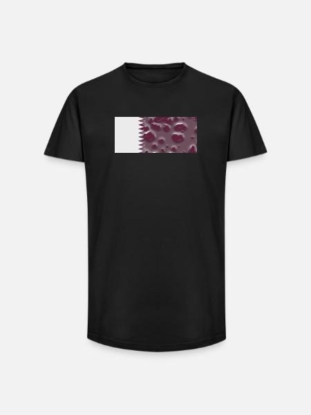 Qatar as a country - Long Fit Men's T-Shirt - black