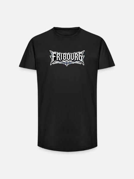 Fribourg Design - Long Fit Men's T-Shirt - black