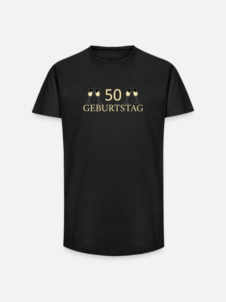 50th birthday 50 years - Long Fit Men's T-Shirt - black
