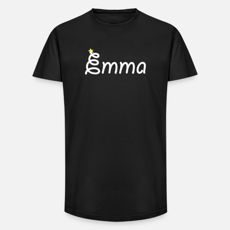 Emma - Long Fit Männer T-Shirt - Schwarz