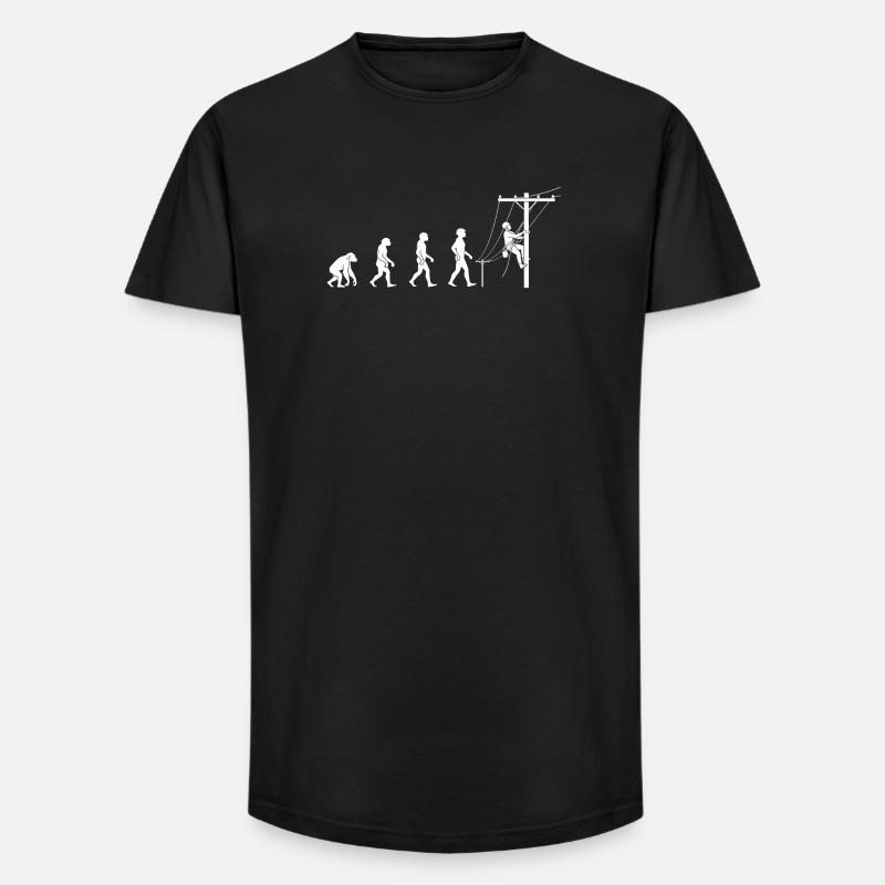 Évolution vers la technologie réseau - T-shirt coupe longue homme - noir