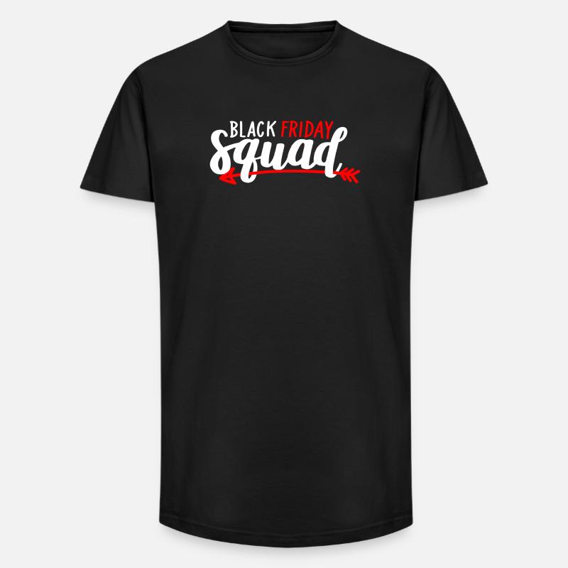 Black Friday Squad Tee - Long Fit Men's T-Shirt - black