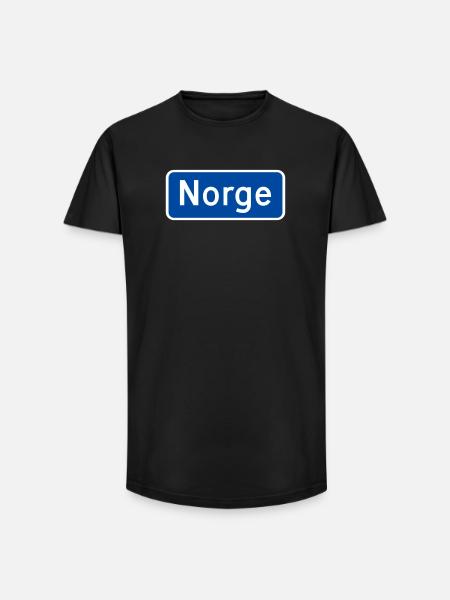 Norway - Long Fit Men's T-Shirt - black