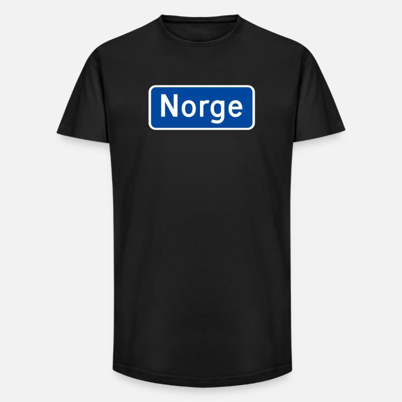 Norwegen - Long Fit Männer T-Shirt - Schwarz