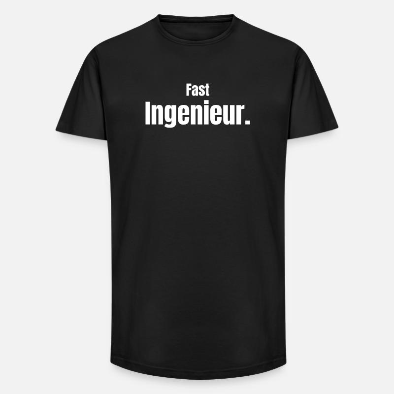 Almost an engineer - Long Fit Men's T-Shirt - black