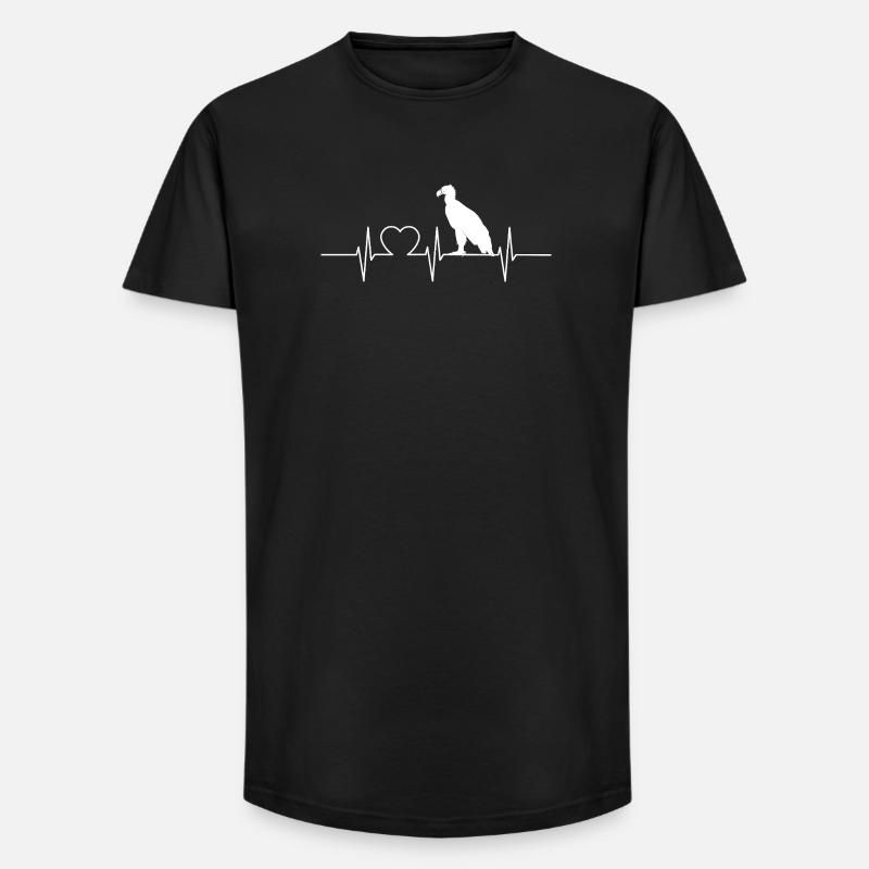 Geier - Long Fit Männer T-Shirt - Schwarz