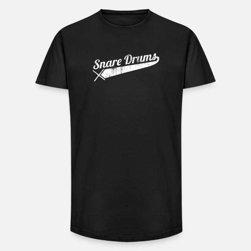 Side drum - Long Fit Men's T-Shirt - black