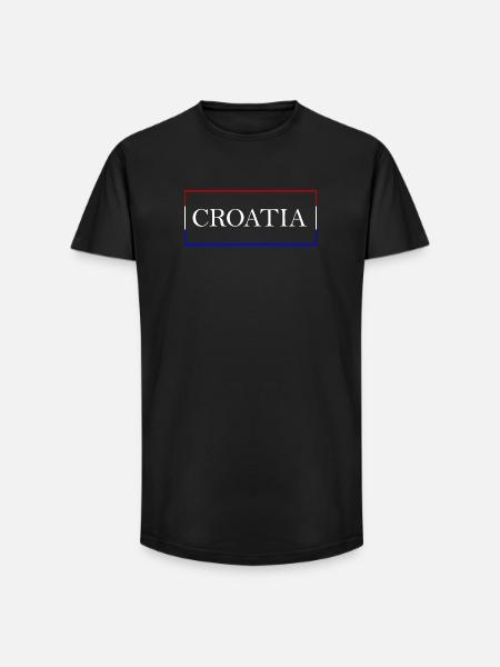 Croatia Design Kroatien - Long Fit Men's T-Shirt - black