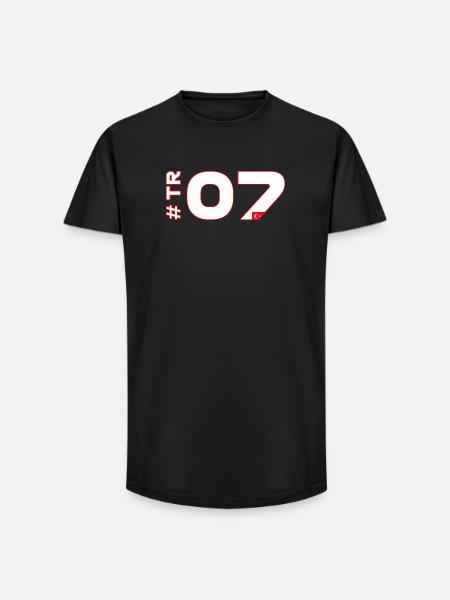 -TR07-2026 - T-shirt coupe longue homme - noir