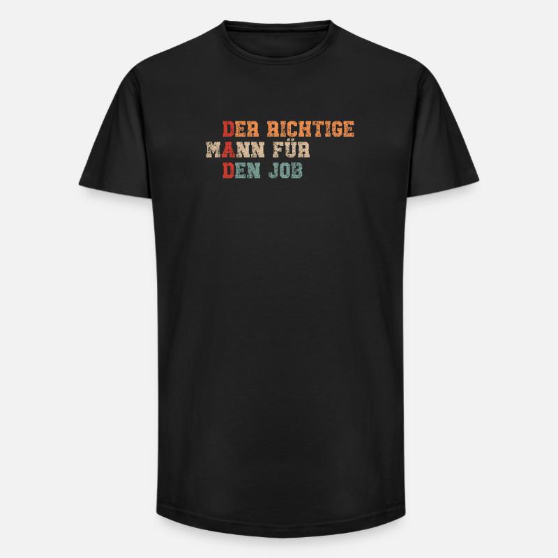 Dad - lustiger Spruch - Long Fit Männer T-Shirt - Schwarz
