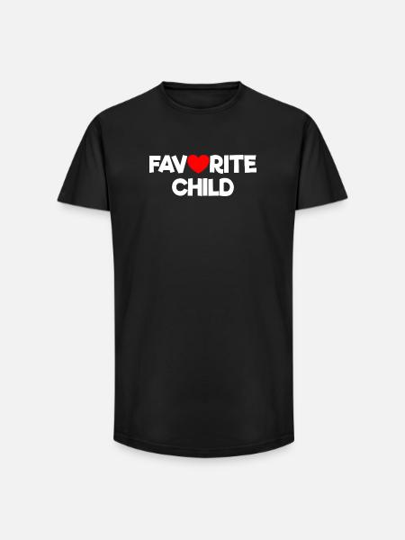 Favorite child - Long Fit Men's T-Shirt - black