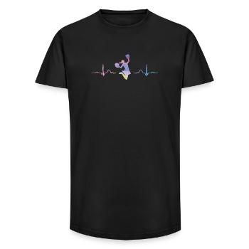 Cheerleader Cheer Mom Cheerleading - Long Fit Men's T-Shirt - black - Front - AI Model Male 185 light (185cm)