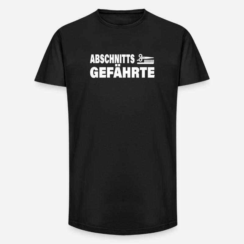 ABSCHNITTSGEFÄHRTE - Long Fit Männer T-Shirt - Schwarz