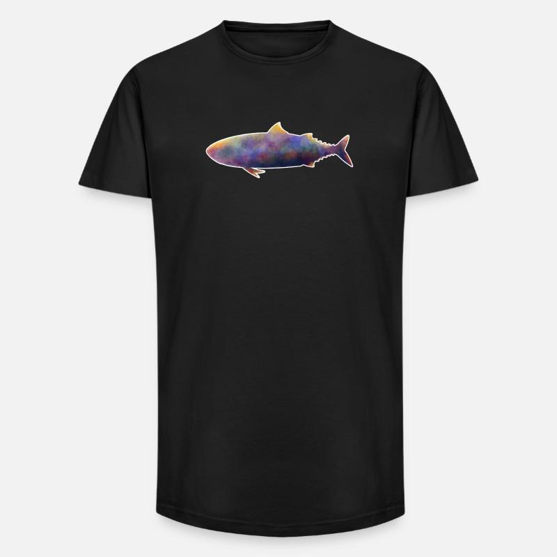Mackerel.1 - Long Fit Men's T-Shirt - black