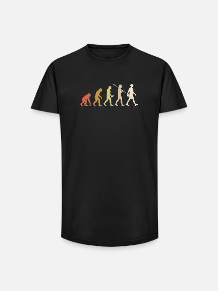 Jeu drôle de Volleyball Evolution - T-shirt coupe longue homme - noir
