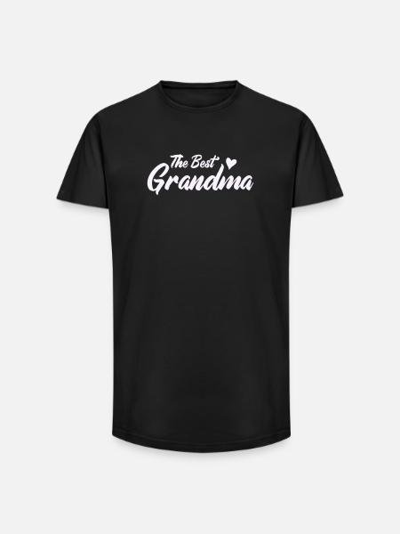 Beste Oma Herzdesign - Long Fit Männer T-Shirt - Schwarz
