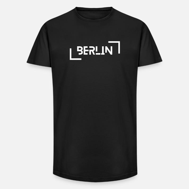 Berlin - Long Fit Männer T-Shirt - Schwarz