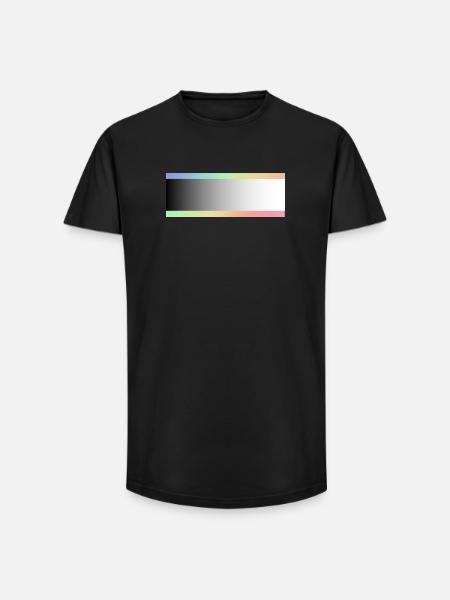 Grey Areas and Colourful - Long Fit Men's T-Shirt - black