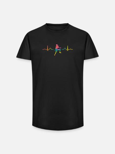Boulderer Herzschlag Boulder Bouldern - Long Fit Männer T-Shirt - Schwarz