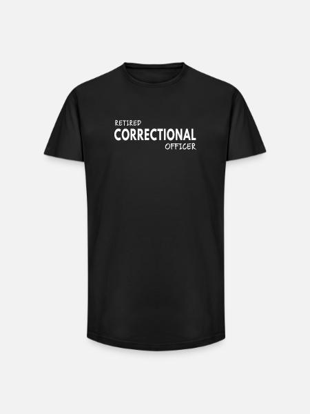 Retired Correctional Officer - Long Fit Men's T-Shirt - black