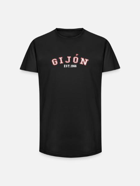 Gijón Est. 1966 - Long Fit Men's T-Shirt - black