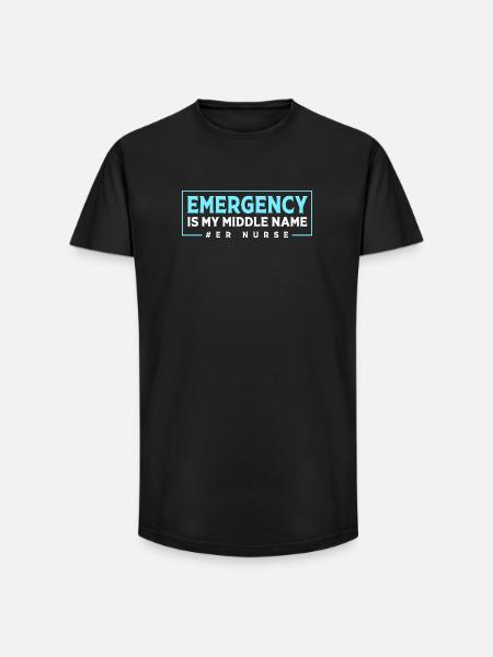 Notfall Krankenschwester Ambulanz - Long Fit Männer T-Shirt - Schwarz