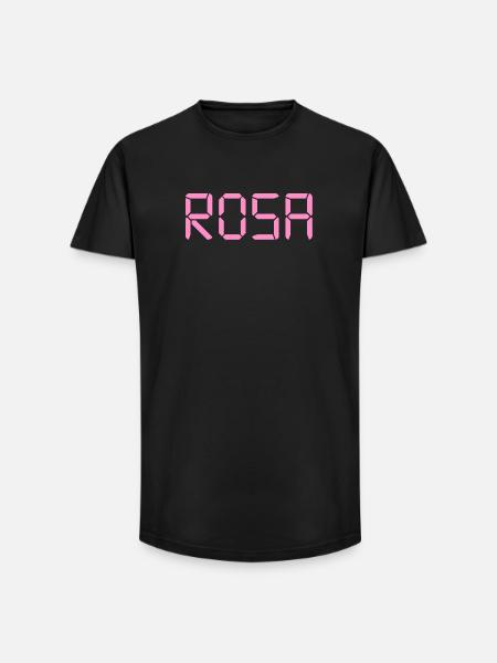 Pink – LCD - Long Fit Männer T-Shirt - Schwarz