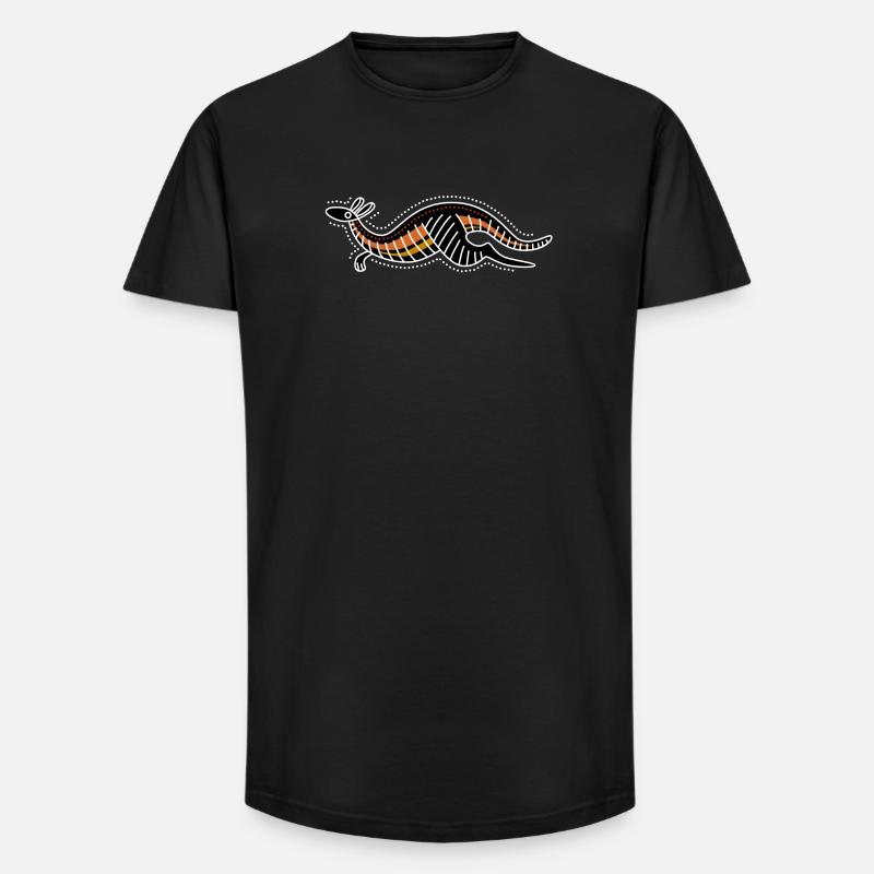 kangaroo - Long Fit Männer T-Shirt - Schwarz