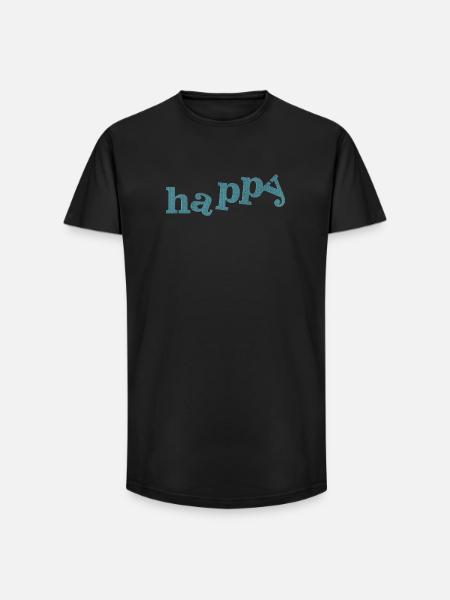 CONTENT - T-shirt coupe longue homme - noir