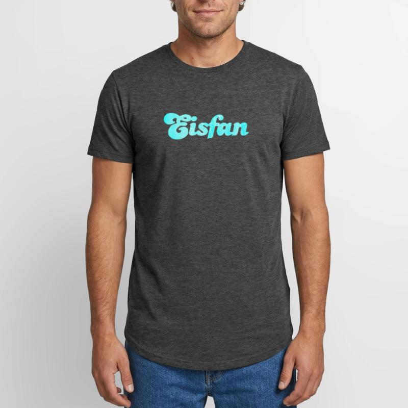 Eisfan cool Statement Eiscreme Eis Eiskrem Fan Long Fit Männer T-Shirt