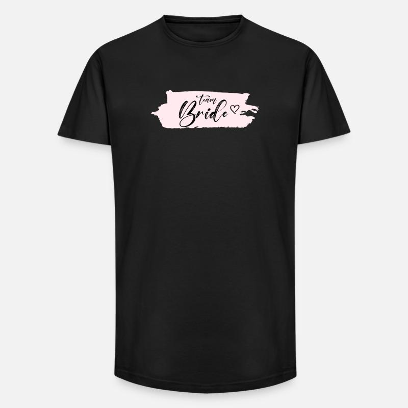 Bride -Team Bride! Personalisierbar - Long Fit Männer T-Shirt - Schwarz