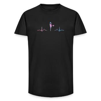 Cheerleader Cheer Mom Cheerleading - Long Fit Men's T-Shirt - black - Front - AI Model Male 185 light (185cm)